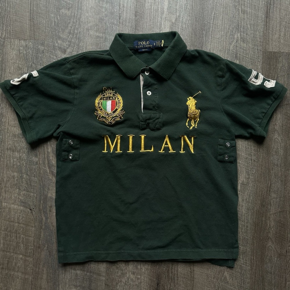 Ralph Lauren Polo Womens S Green Cotton Milan Top Shirt Short Sleeve Chief Keef